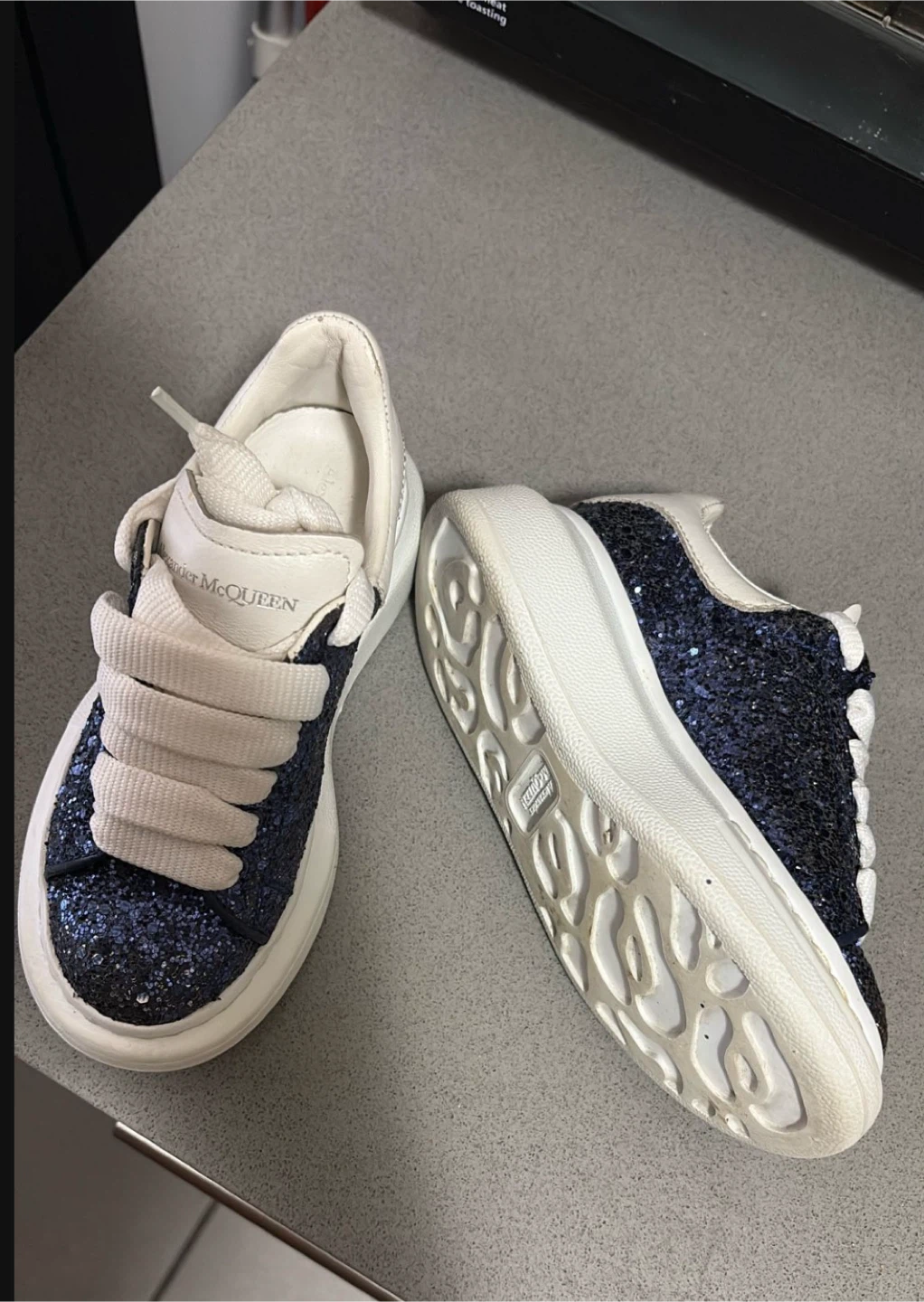 Alexander McQueen Kids Glitter Sneakers - photo 2
