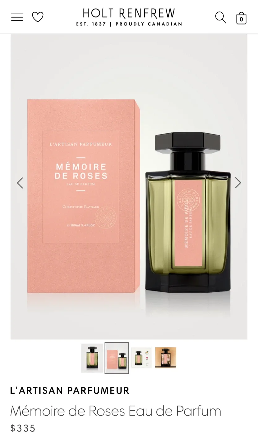 (Retail $380)New L'Artisan Parfumeur Mémoire de Roses image indicator(2)