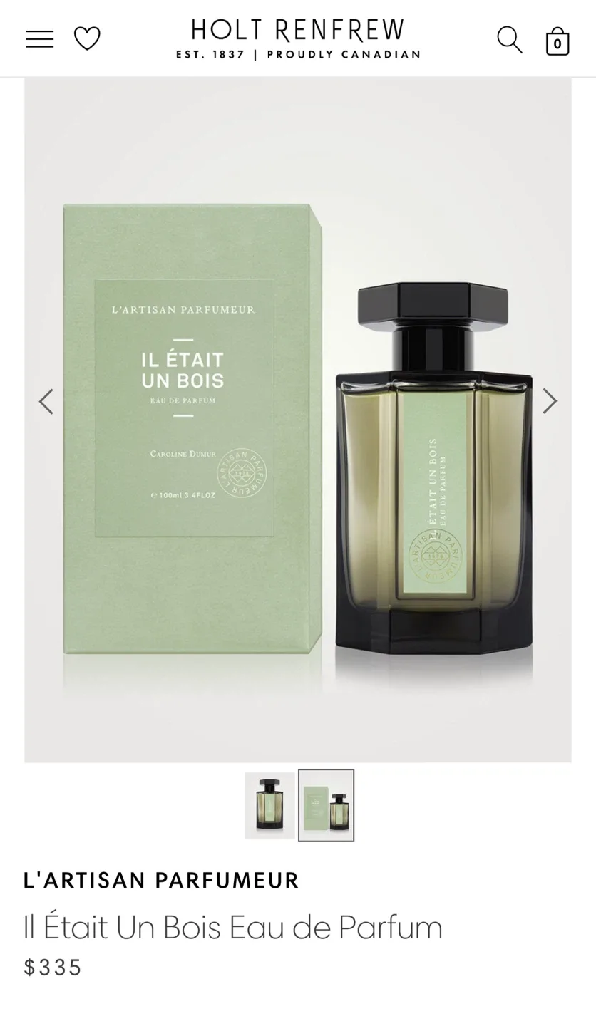 (Retail $380)New L'Artisan Parfumeur Il Était Un Bois image indicator(2)