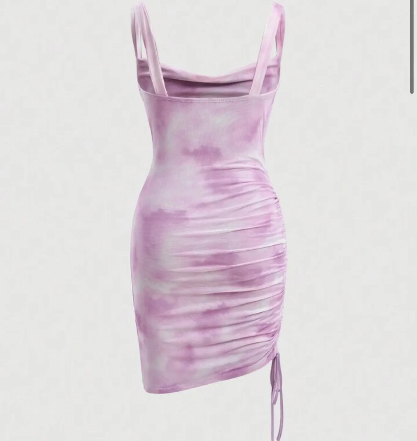Tie Dye Mini Dress - Purple/White/Pink image indicator(2)