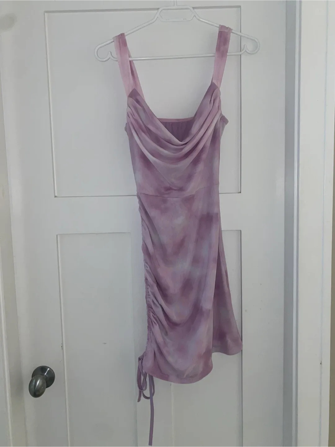 Tie Dye Mini Dress - Purple/White/Pink image indicator(6)