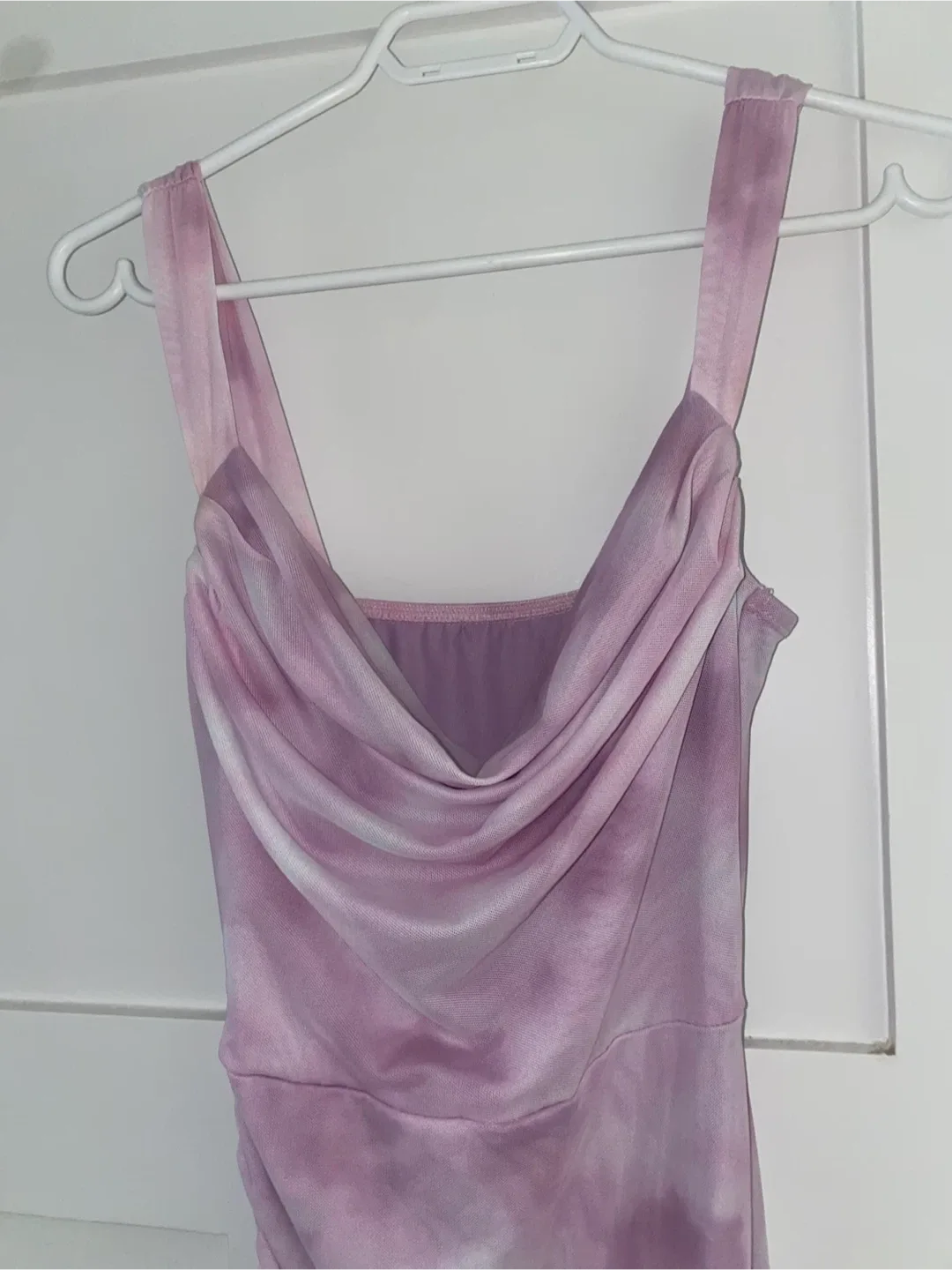 Tie Dye Mini Dress - Purple/White/Pink image indicator(7)