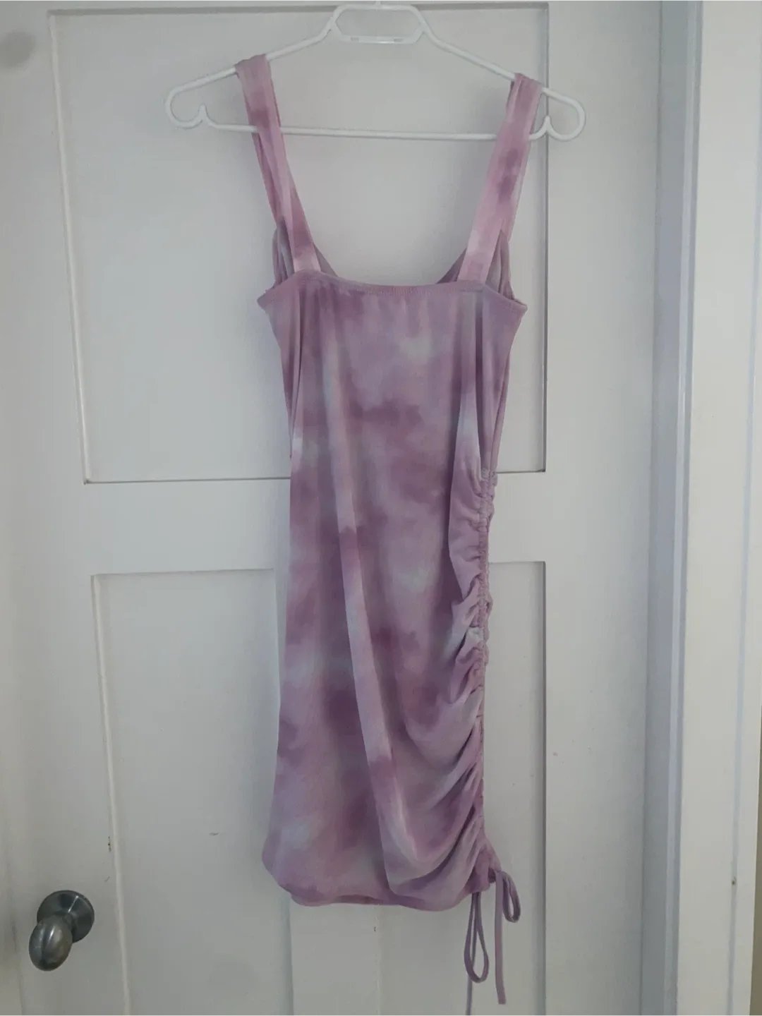 Tie Dye Mini Dress - Purple/White/Pink image indicator(8)