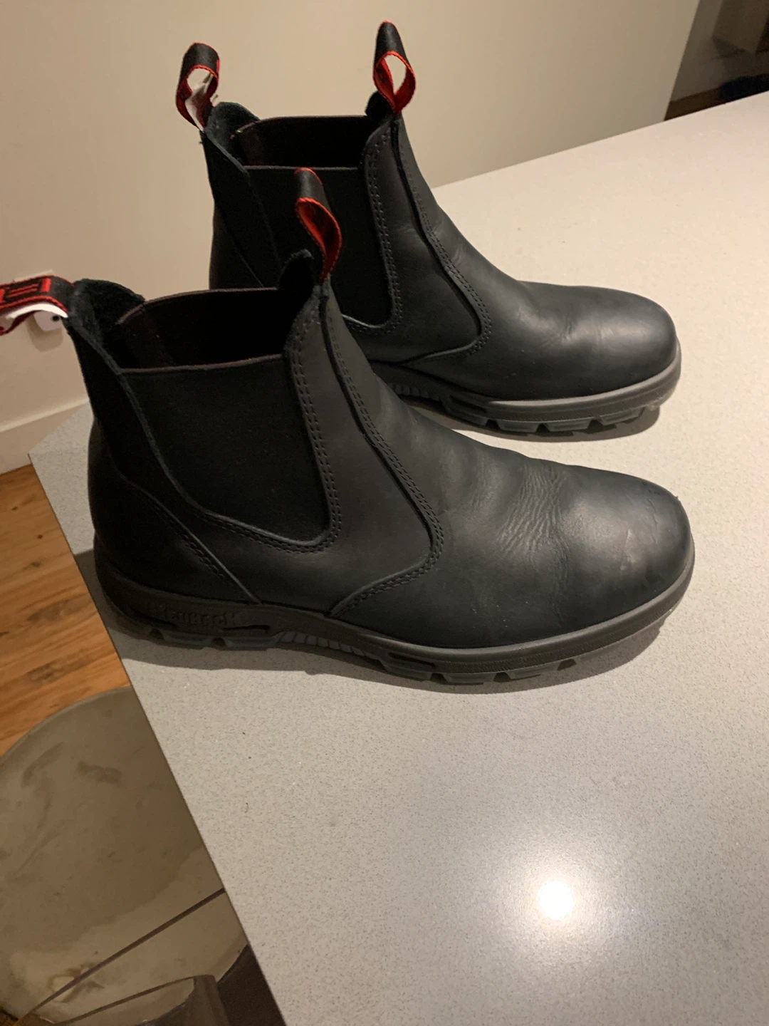 Redback Black Leather Work Boots size 11