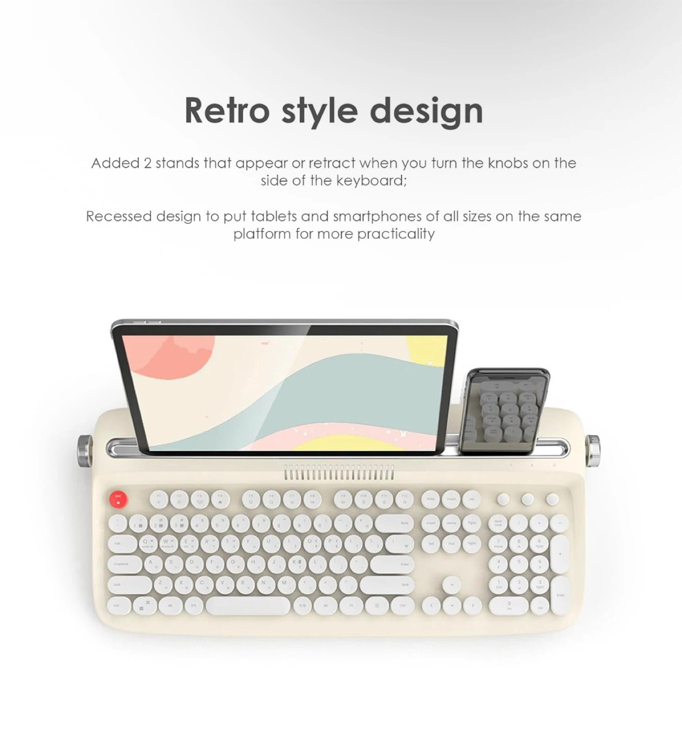 Actto B503 Bluetooth Keyboard - Retro Style - photo 5