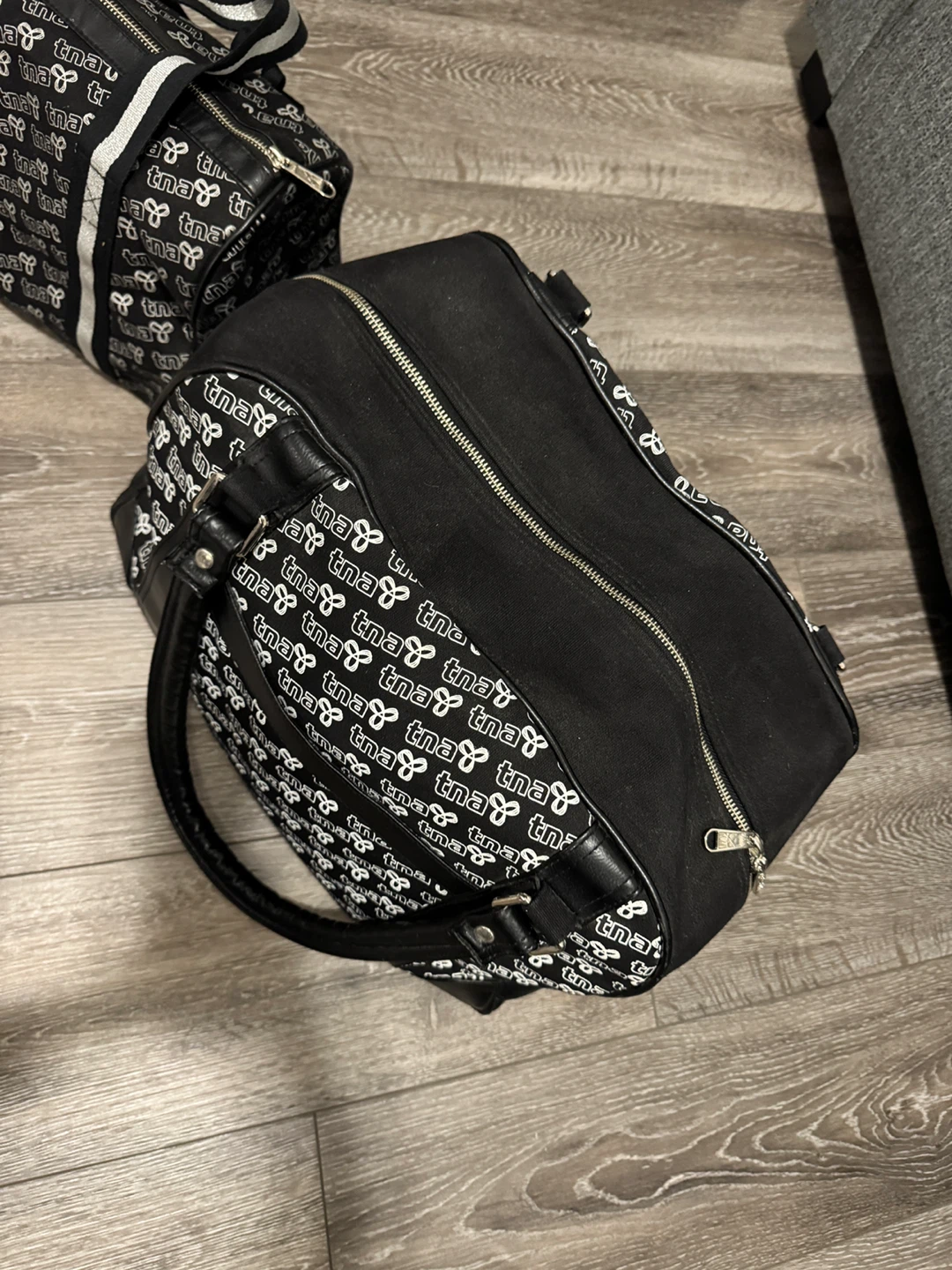 TNA Duffle Bag - Black & White Pattern