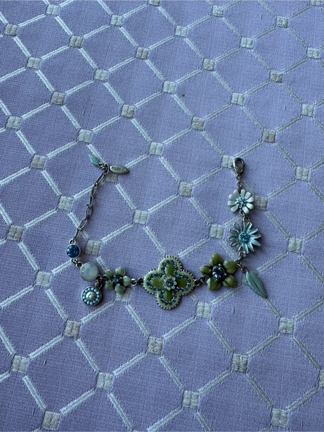 Pilgrim Silver Tone Floral Bracelet image indicator(3)