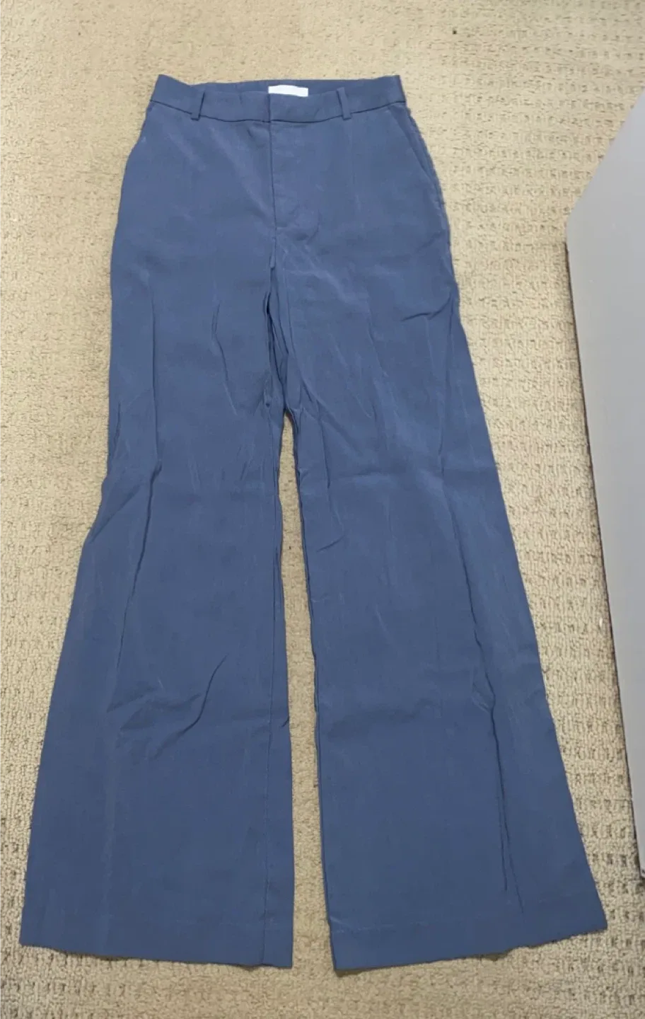 H&M Blue Wide Leg Pants Trousers - Size Small thumbnail