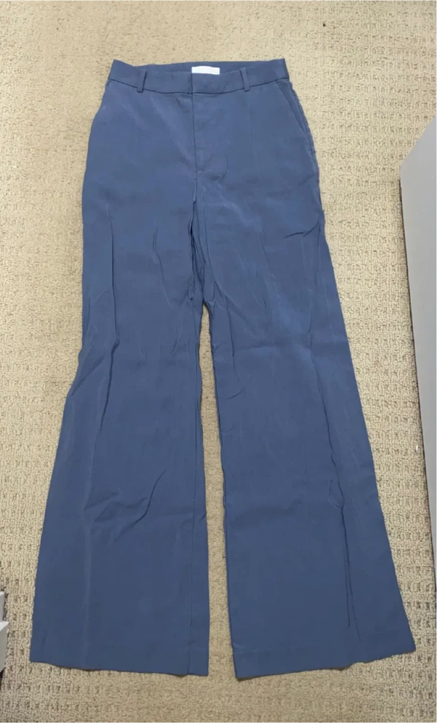H&M Blue Wide Leg Pants Trousers - Size Small image indicator(2)
