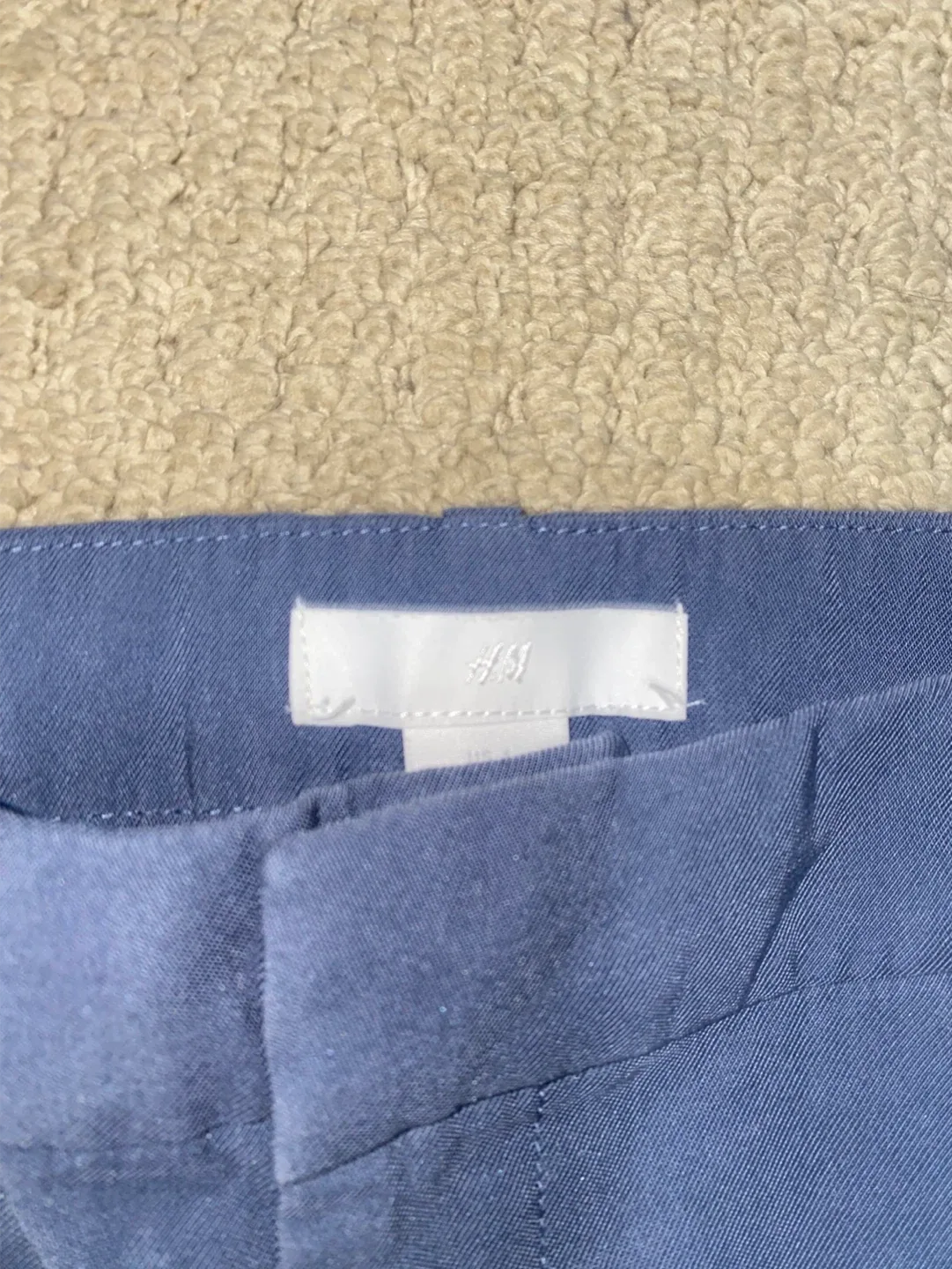 H&M Blue Wide Leg Pants Trousers - Size Small image indicator(3)