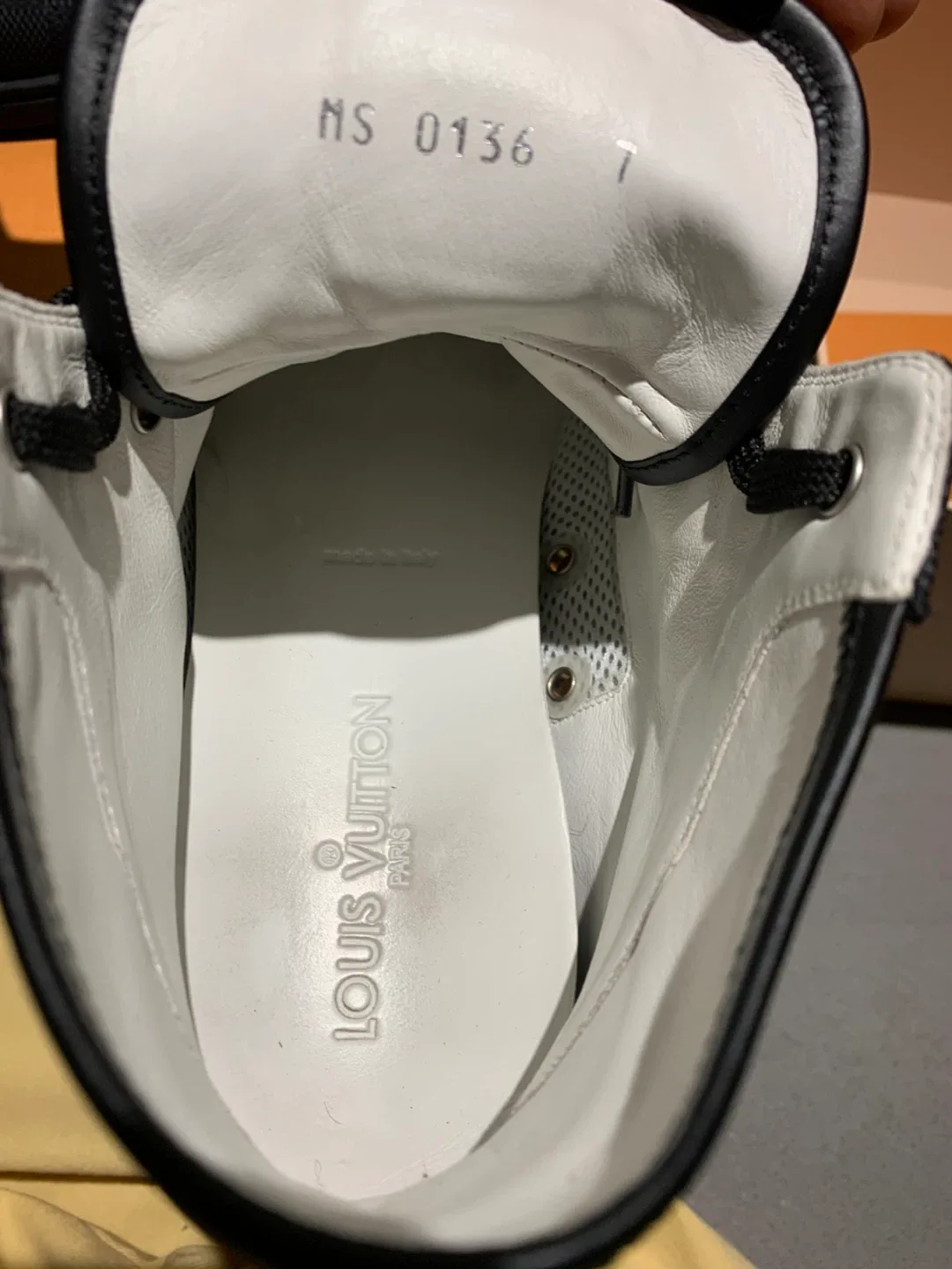 New size 8 1/2 men’s monogram, Louis Vuitton high tops image indicator(3)