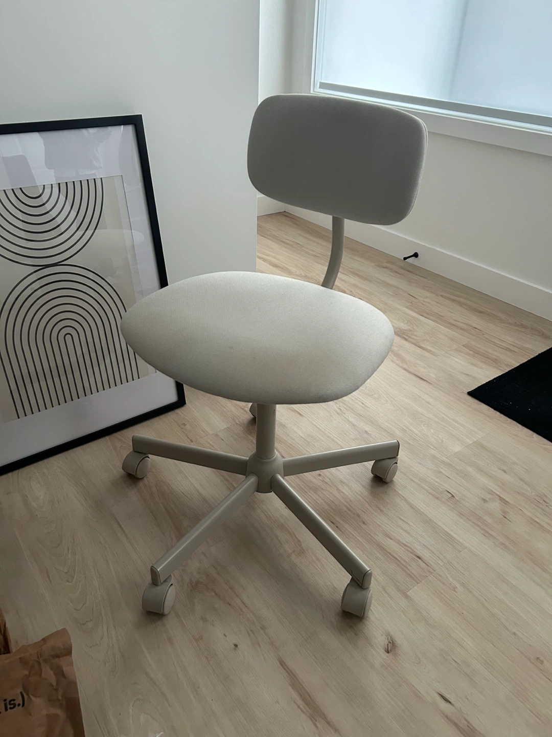 IKEA Renberget Swivel Chair - Light Grey