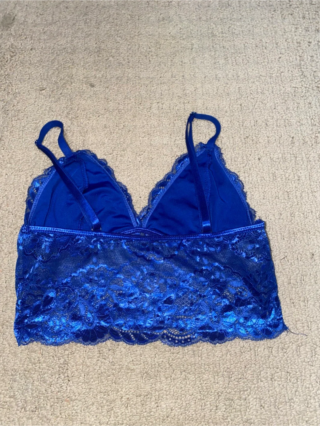 Royal Blue Lace Bralette / Crop Top image indicator(2)