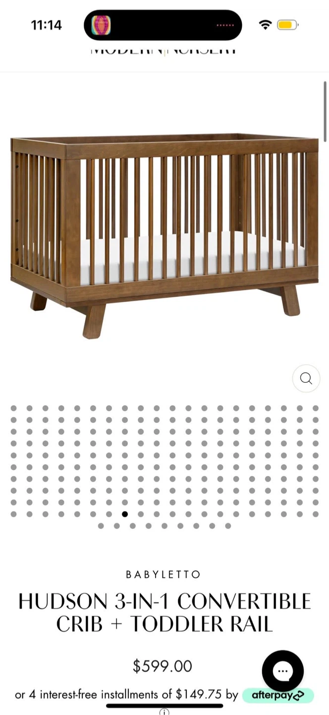 Babyletto Hudson 3-in-1 Convertible Crib