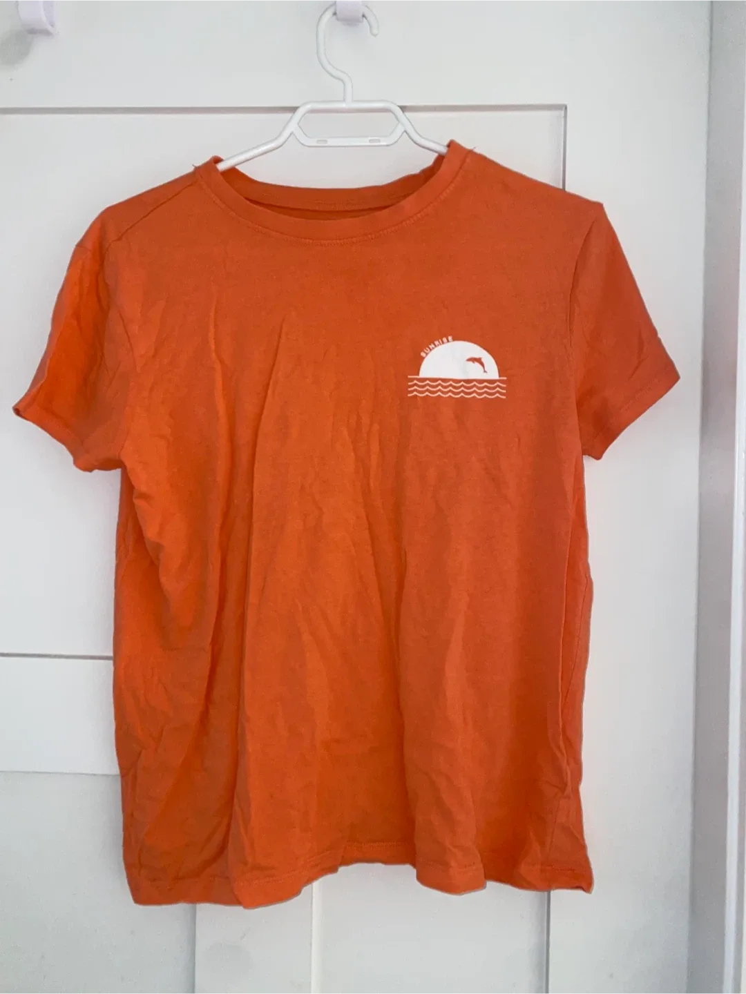 Primark Orange Printed Sunrise Tee  - Size M thumbnail