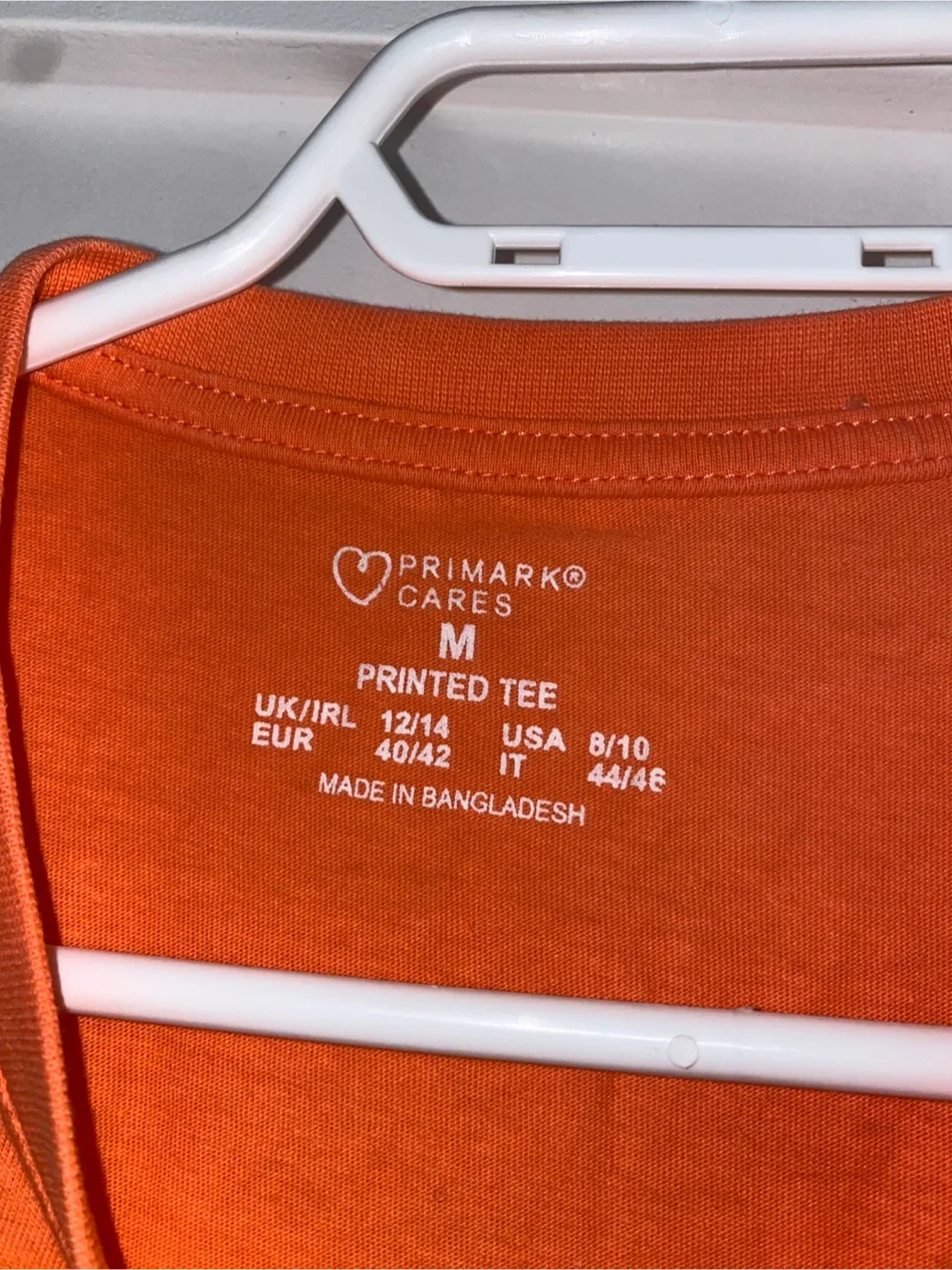 Primark Orange Printed Sunrise Tee  - Size M image indicator(3)