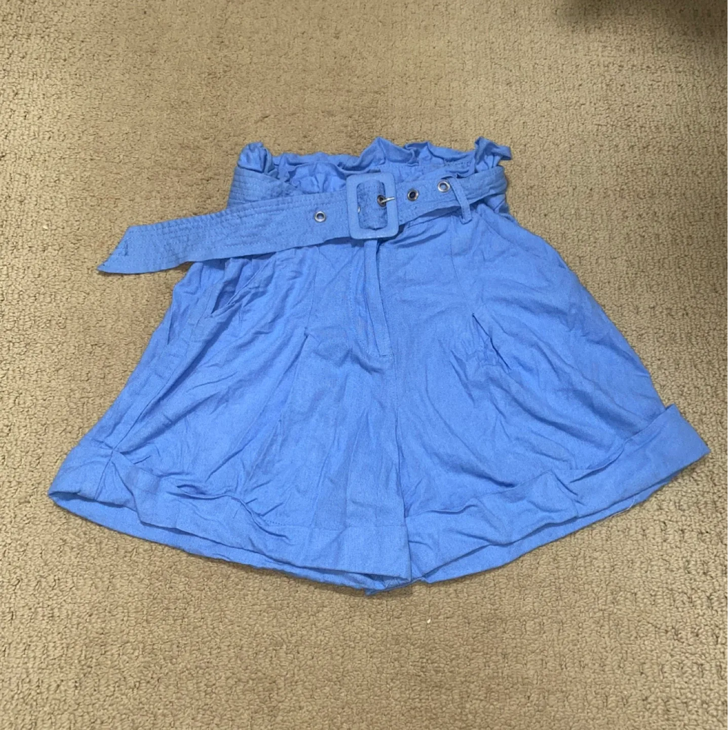 Blue Belted Shorts - Size XS image indicator(2)