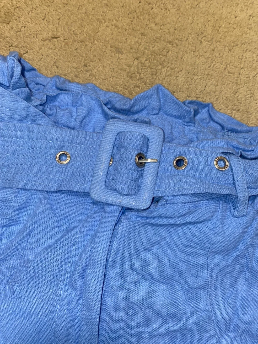 Blue Belted Shorts - Size XS image indicator(3)