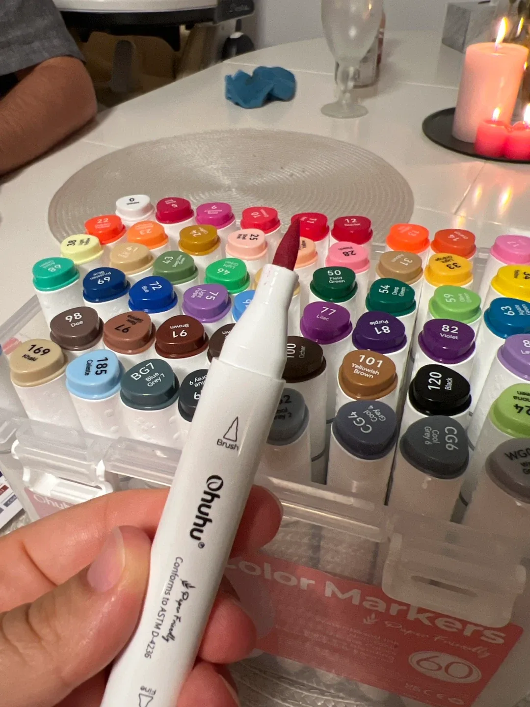 Ohuhu 60-Color Markers Set image indicator(4)