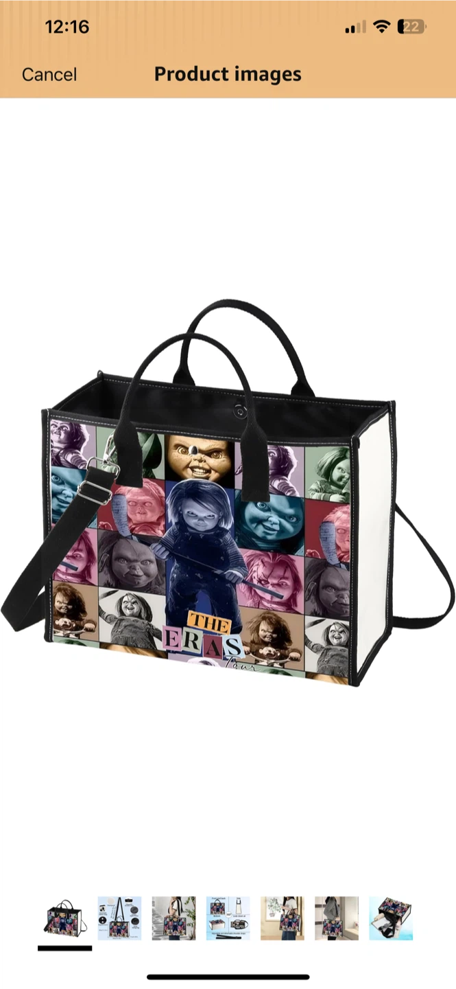 Chucky Eras Waterproof Tote Bag