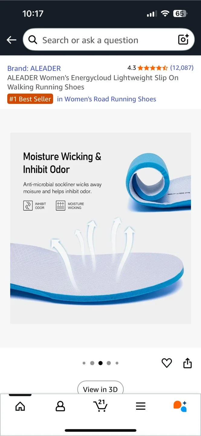 Women's Energycloud Lightweight Slip On Walking Shoes image indicator(5)