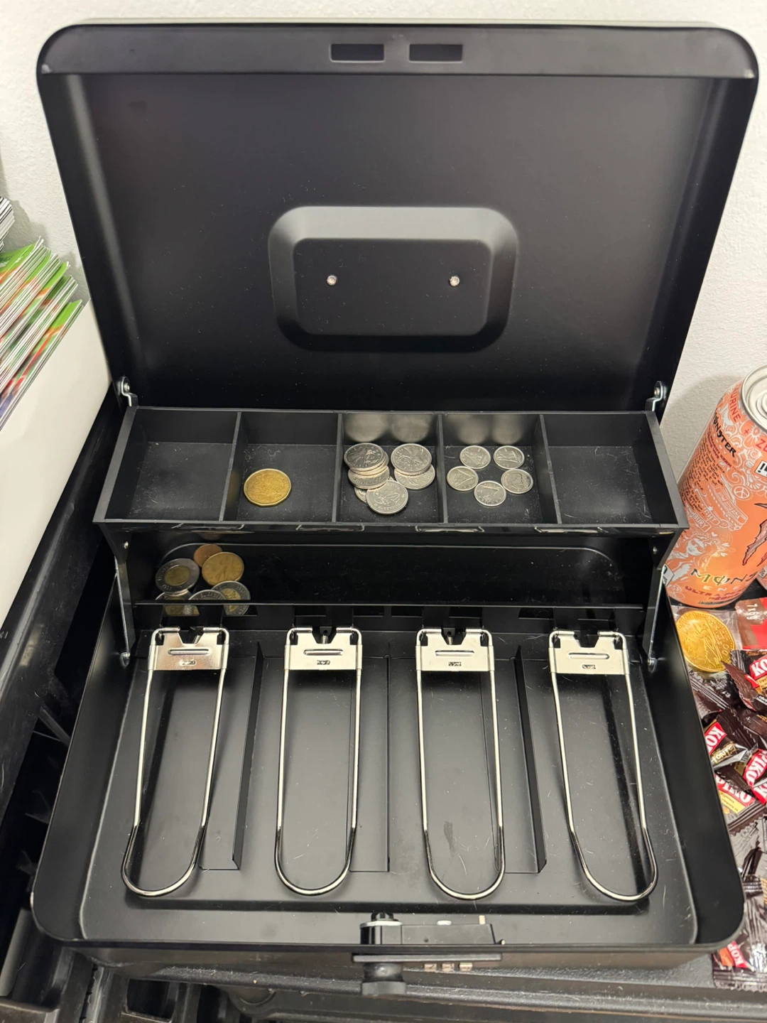 Black Cash Box with Combination Lock