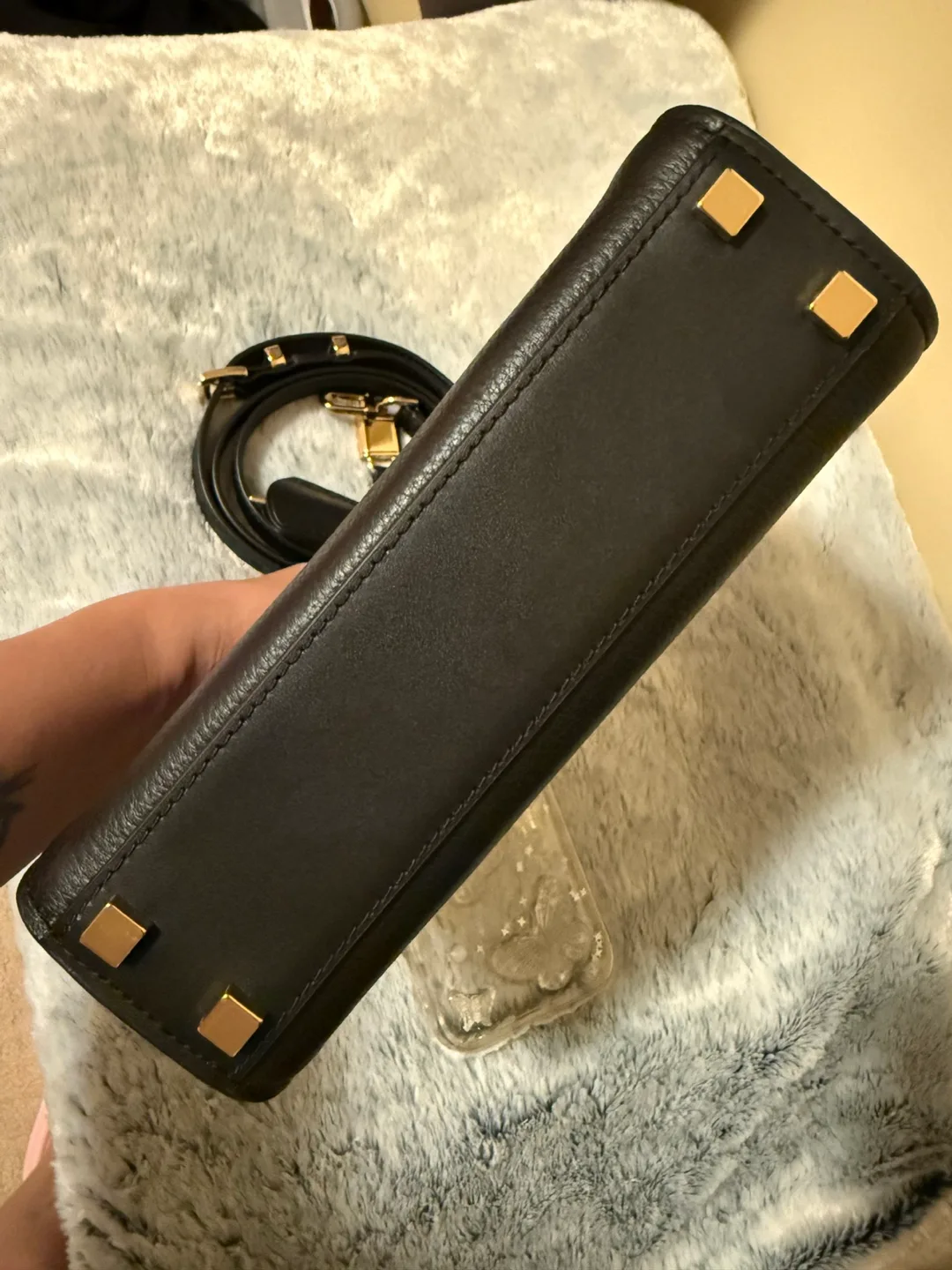 Michael Kors Black Leather Handbag image indicator(4)