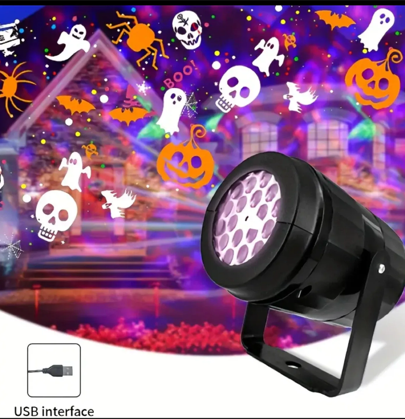 Halloween Projection Light - USB Powered image indicator(2)