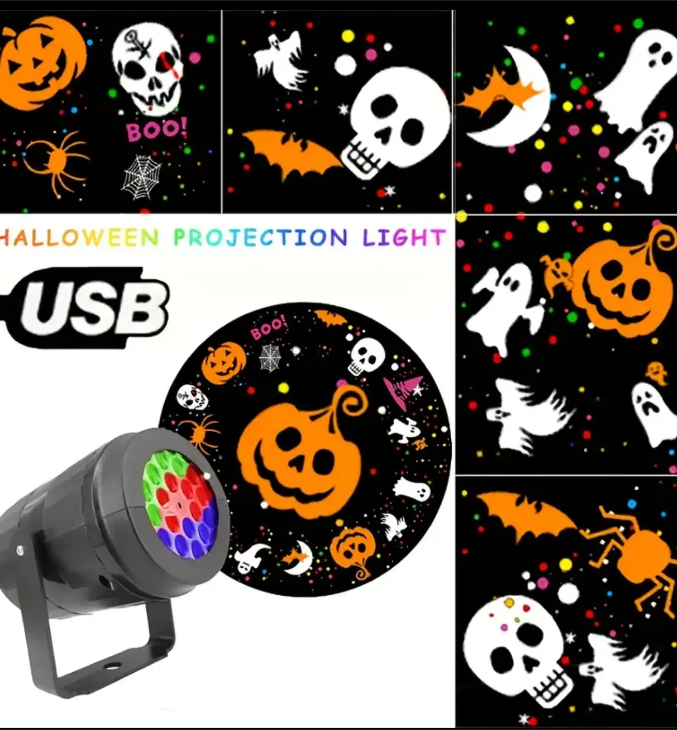 Halloween Projection Light - USB Powered image indicator(3)