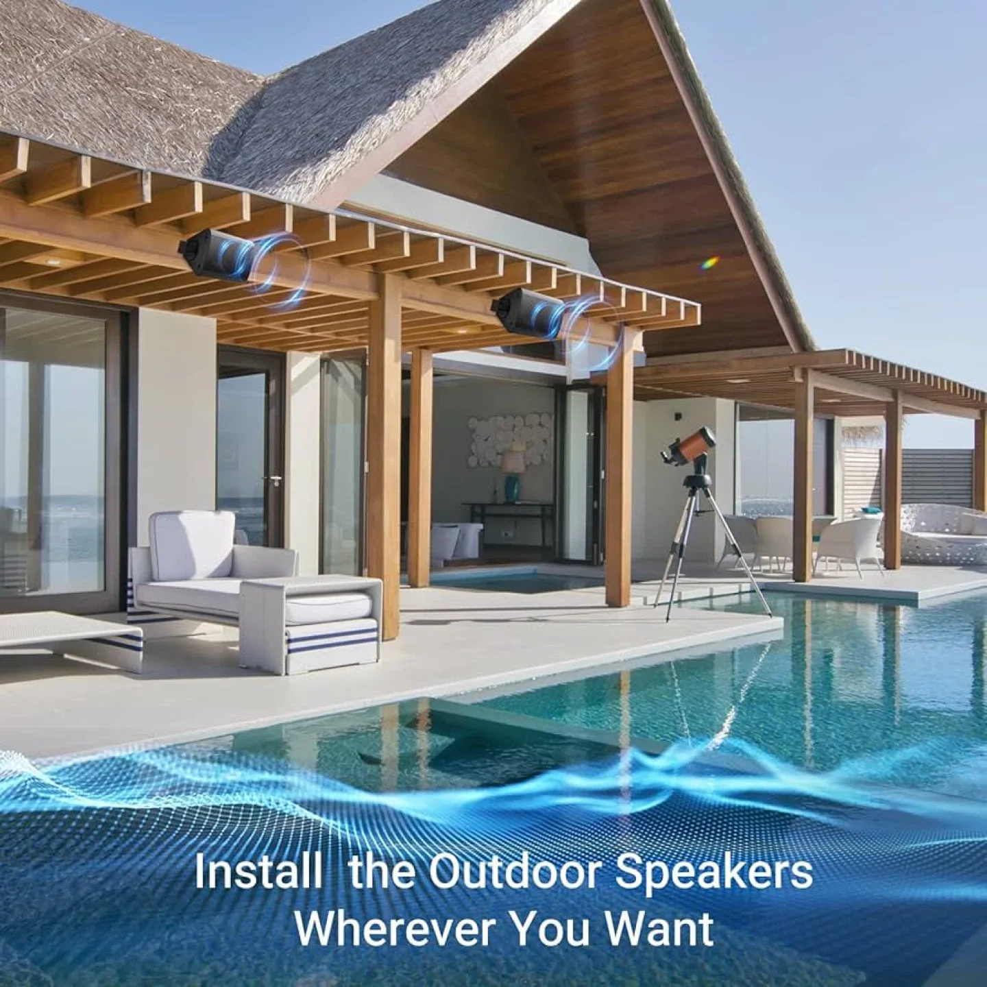 Herdio HOS-401 Waterproof Indoor/Outdoor Speakers image indicator(4)