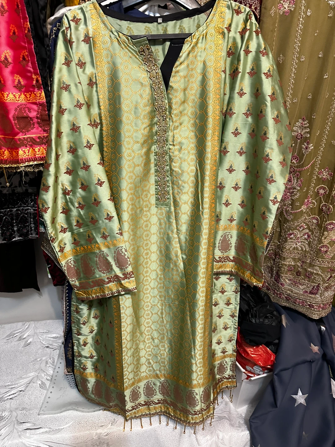 Silk Kurti with fine embroidery - photo 2