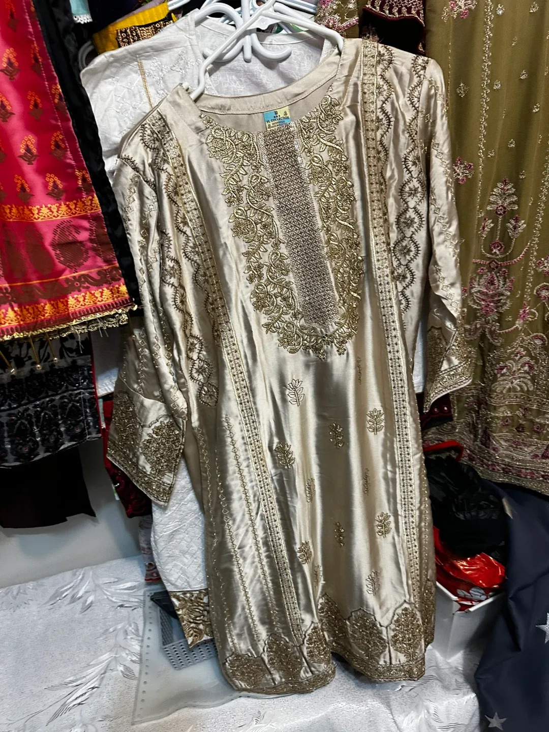 Silk Kurti with fine embroidery image indicator(4)