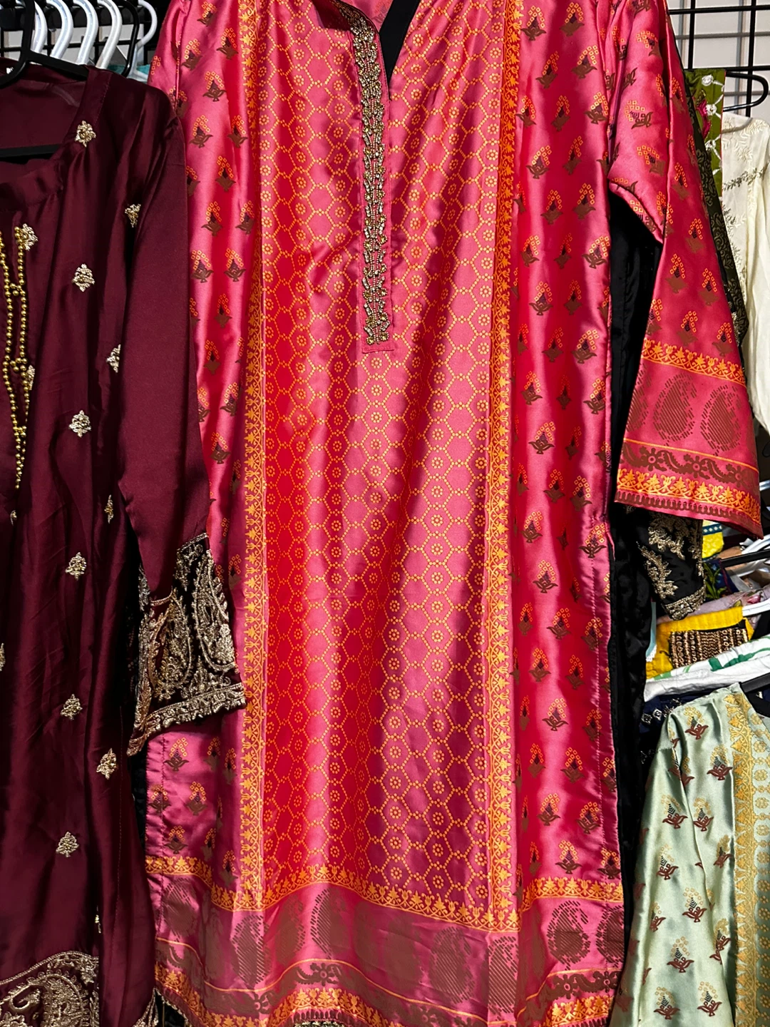 Silk Kurti with fine embroidery