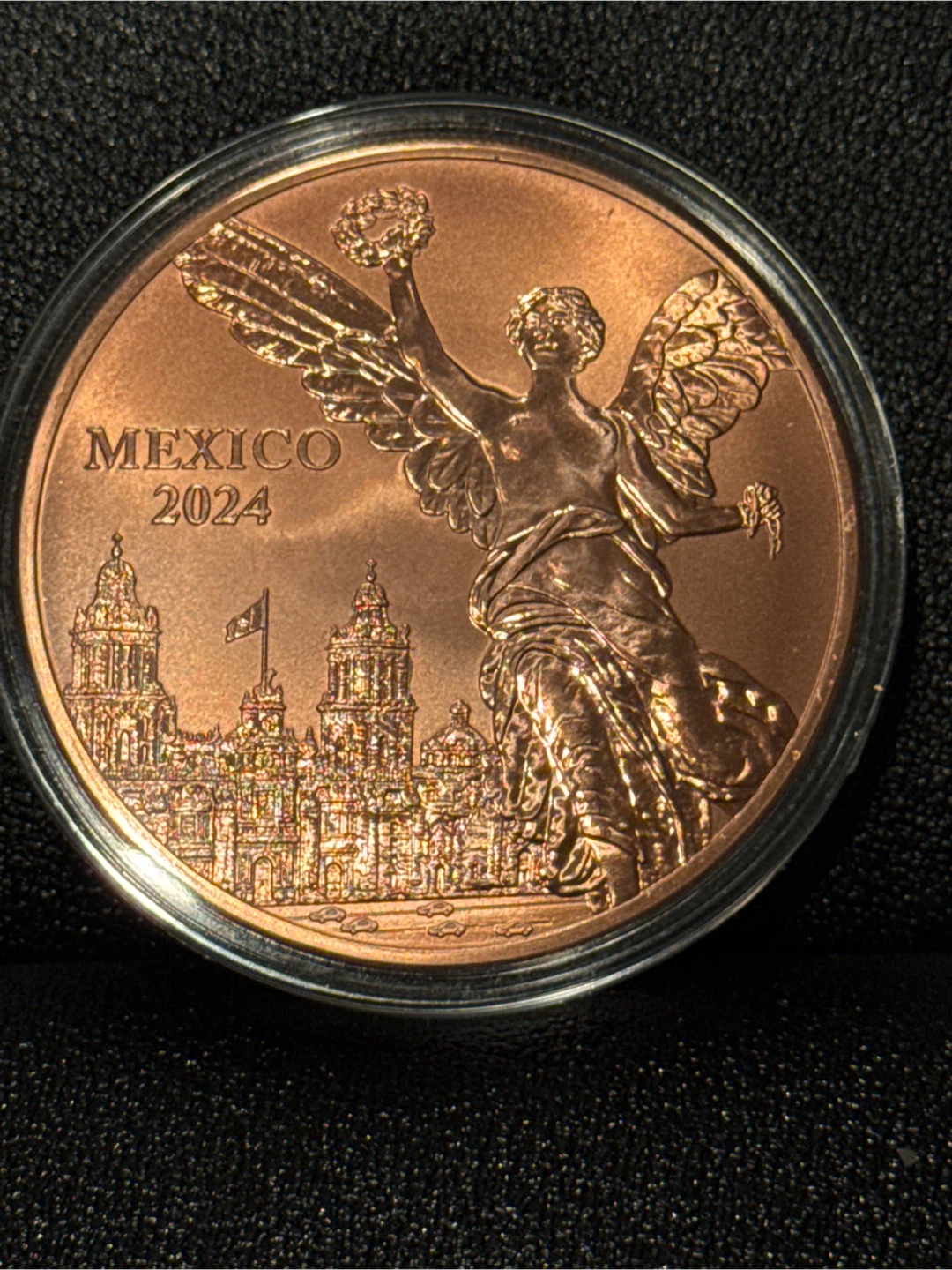 2024 Mexico 5 AVDP Ounces .999 Fine Copper Coin