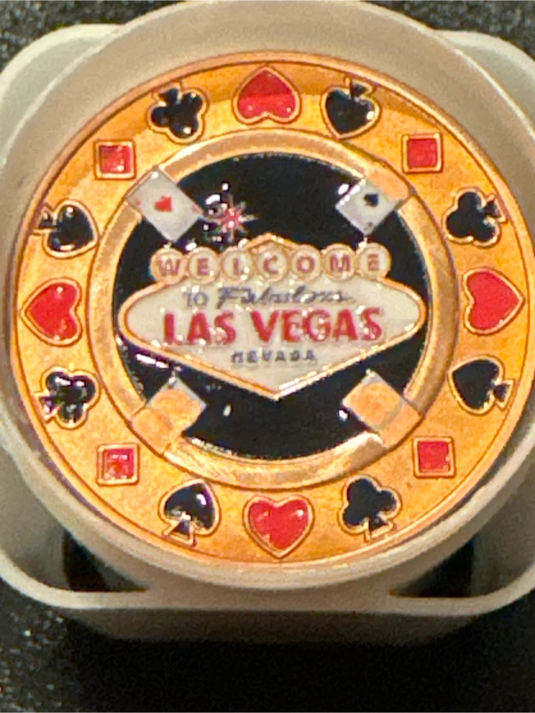Las Vegas Neveda One AVDP Ounce .999 Colorized Fine Copper Mint