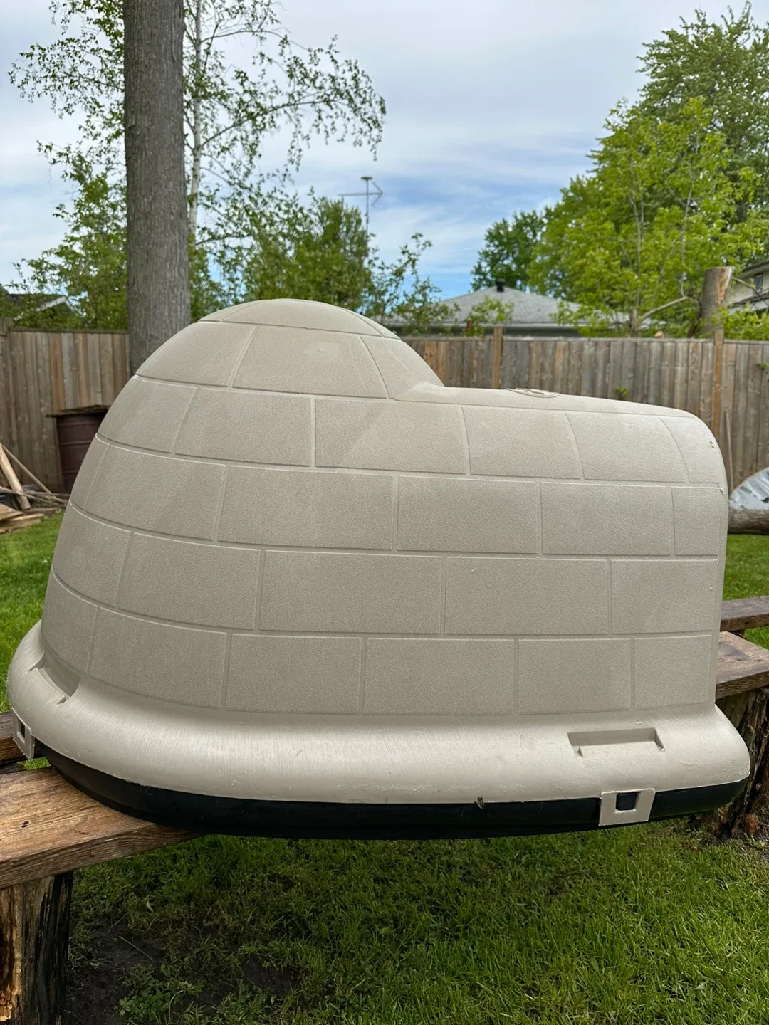 Petmate Igloo Style Dog House 22.8" x 30.5" x 37.5" image indicator(3)