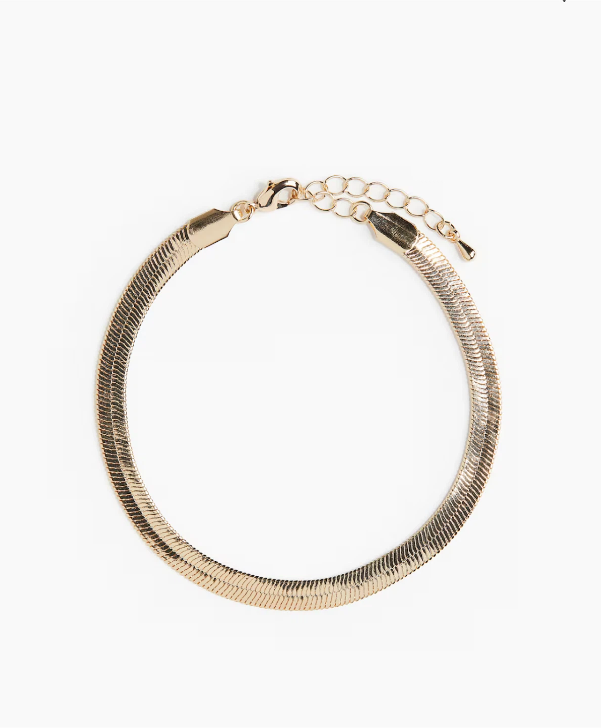 Gold tone Herringbone Bracelet - photo 5