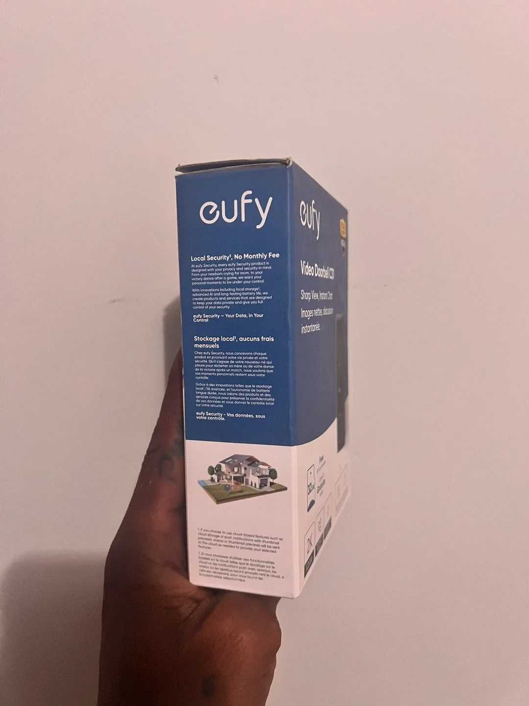 Eufy Video Doorbell C31 with 128GB SD Card - almost new image indicator(3)