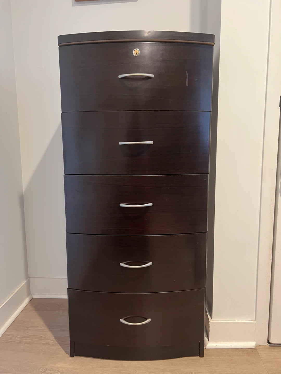 Dark Brown 5-Drawer Chest