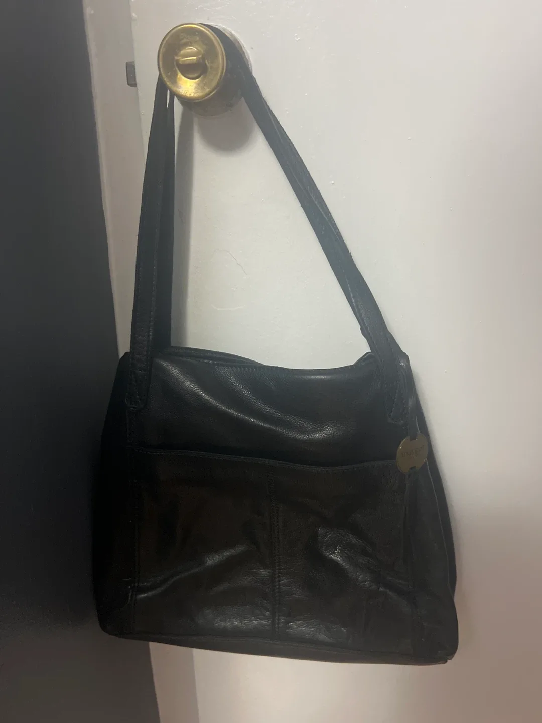 Margot New York Genuine Leather Black Tote Bag image indicator(2)