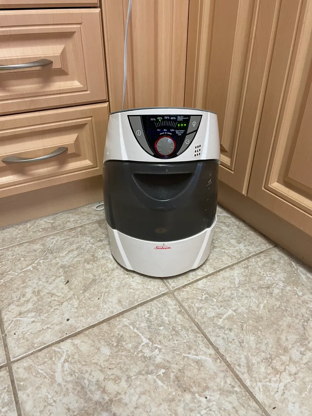 Sunbeam Humidifier warm image indicator(2)