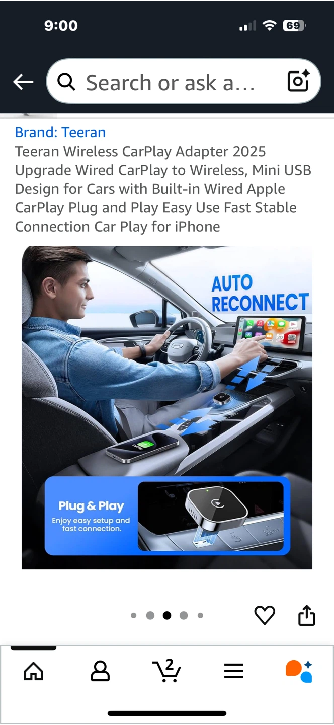 Teeran Wireless CarPlay Adapter - photo 5