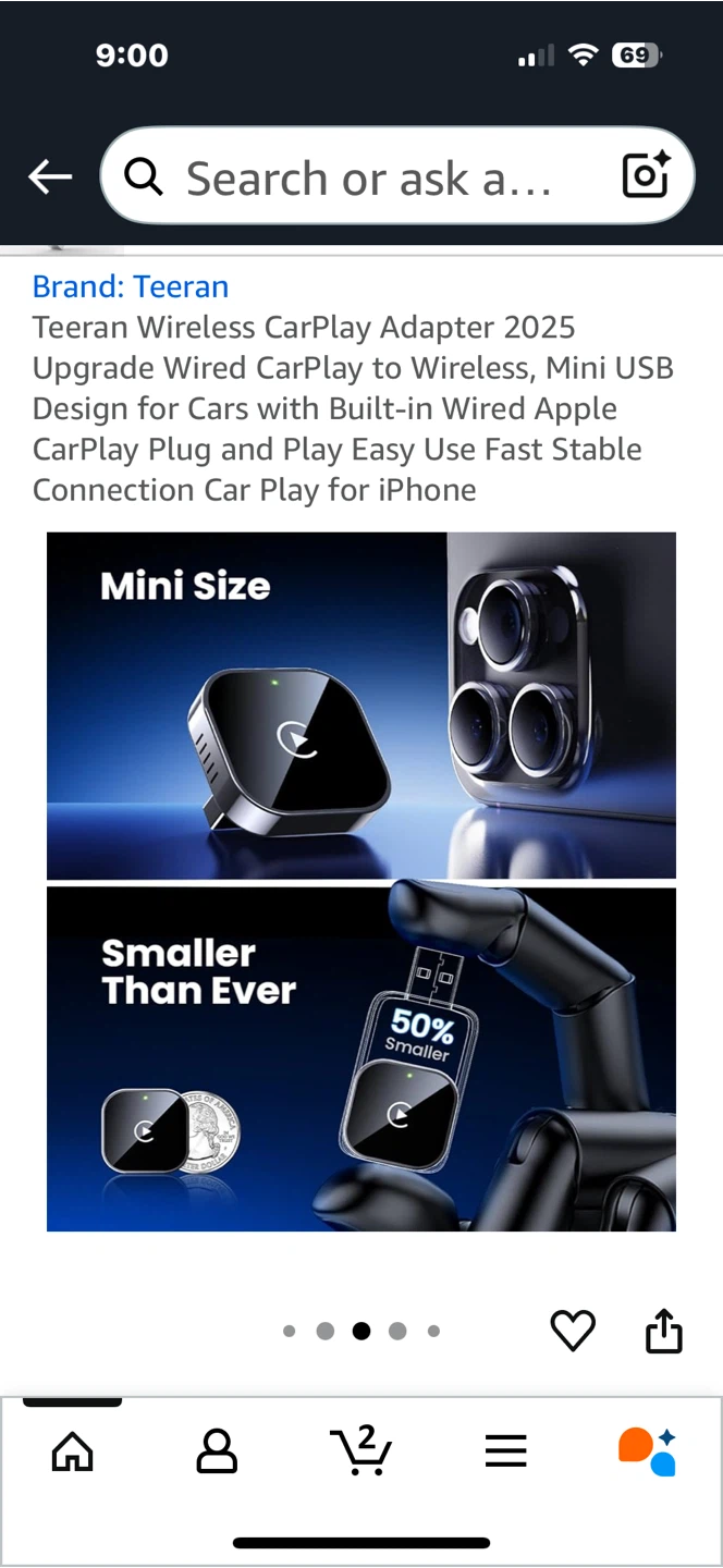 Teeran Wireless CarPlay Adapter - photo 4