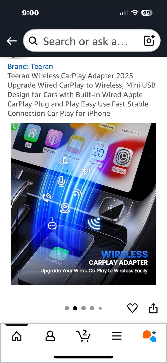 Teeran Wireless CarPlay Adapter - photo 3