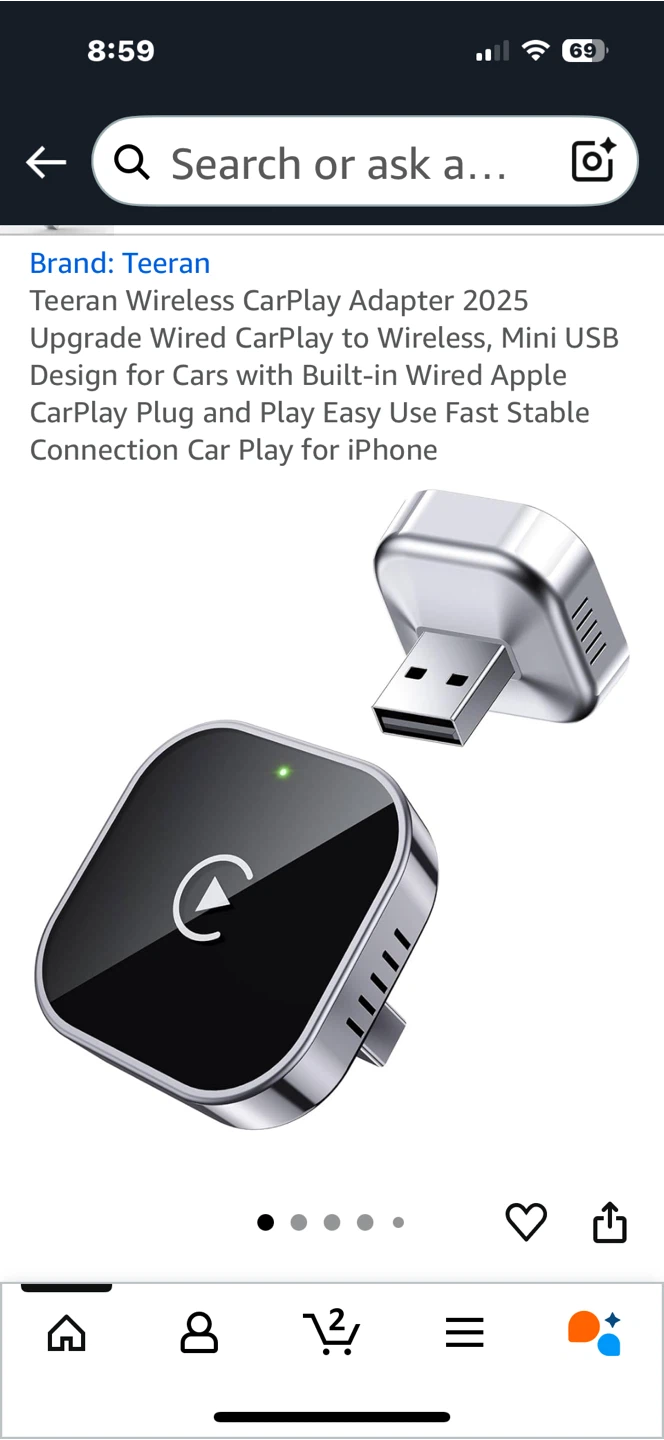 Teeran Wireless CarPlay Adapter - photo 2