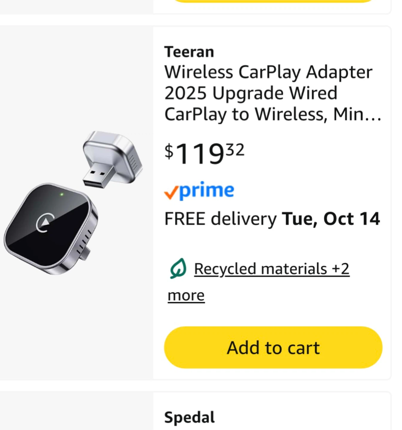 Teeran Wireless CarPlay Adapter