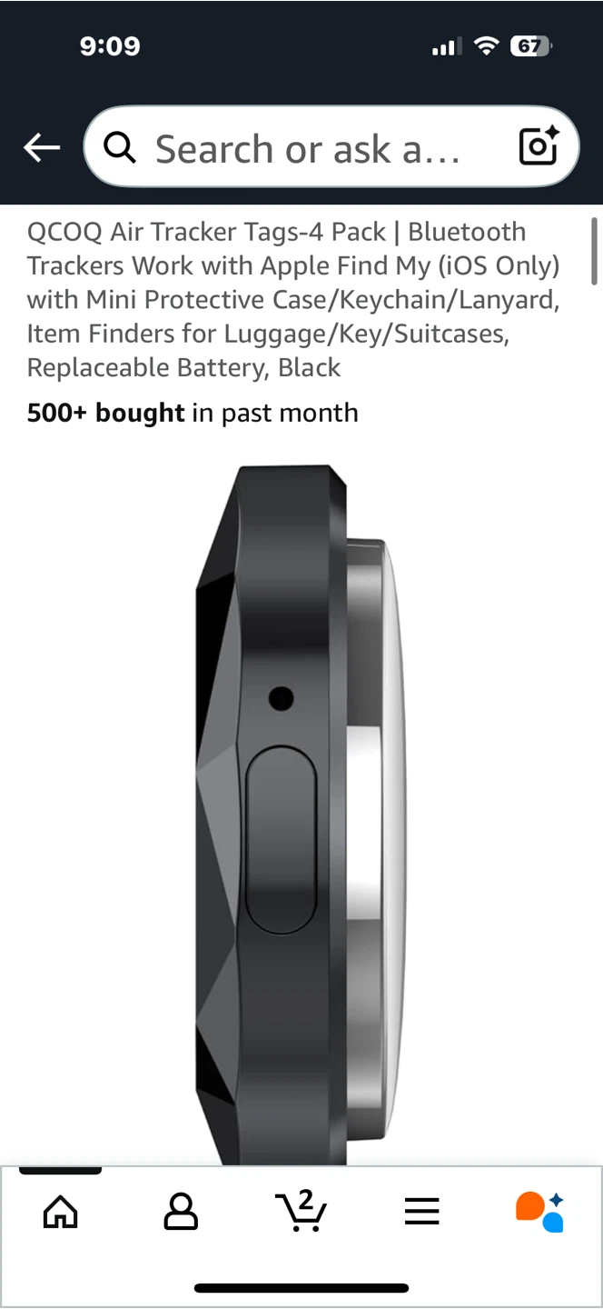 QCOQ Air Tracker Tags - Black - photo 2
