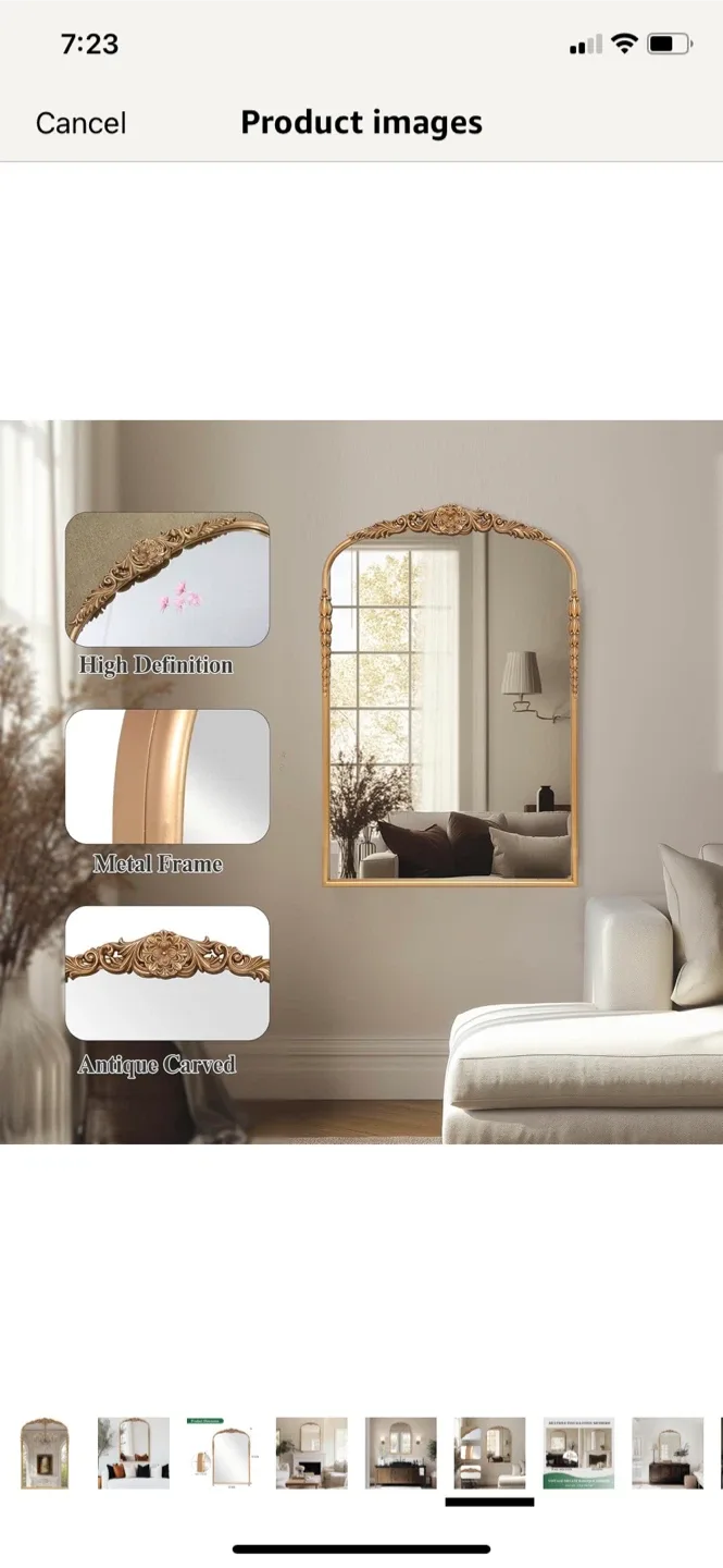 Vintage Baroque Mirror - 24x36 inch image indicator(3)