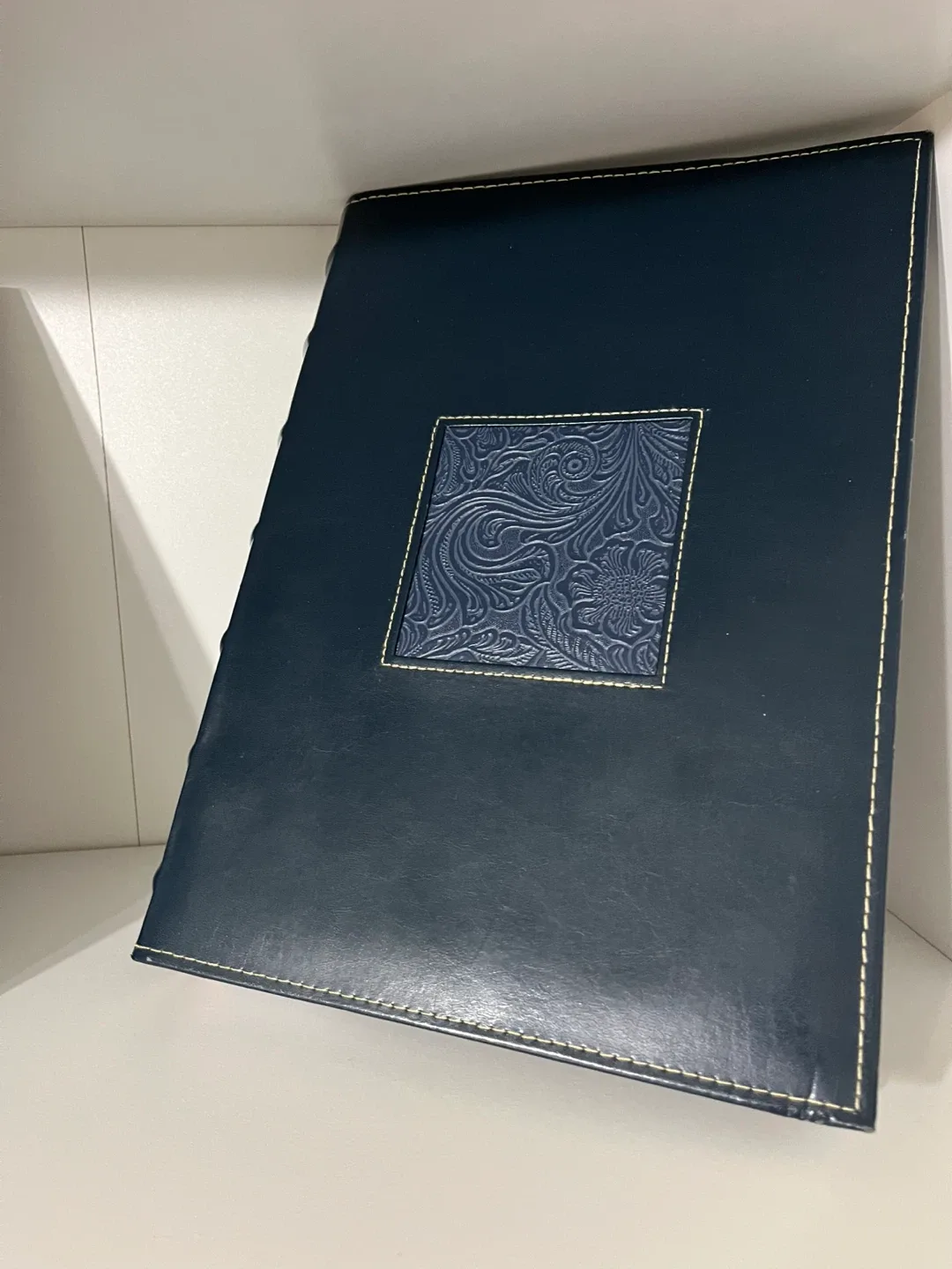 Leather Navy Blue Photo Album image indicator(3)