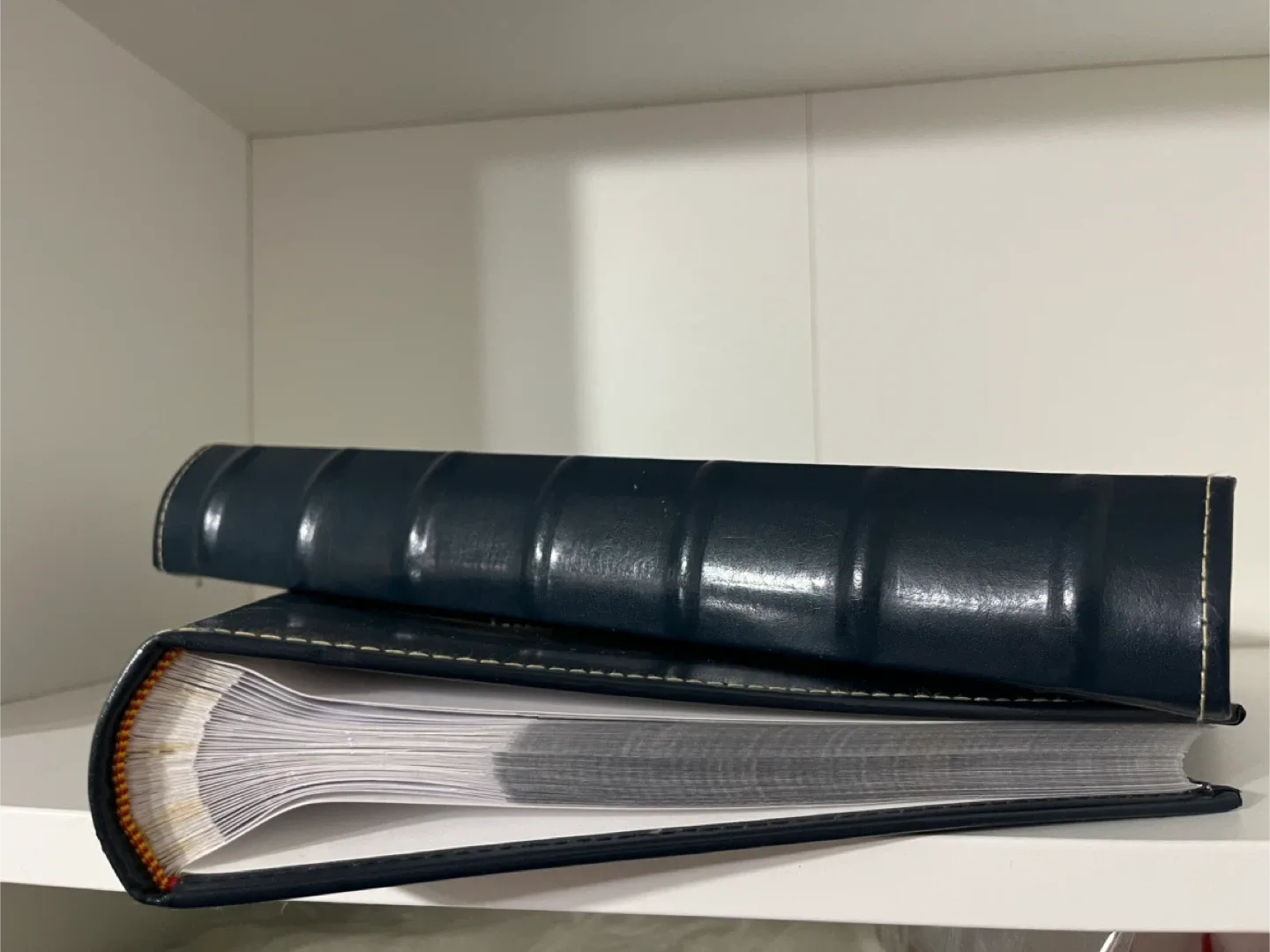 Leather Navy Blue Photo Album image indicator(5)